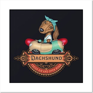 Dachshund Open Road Posters and Art